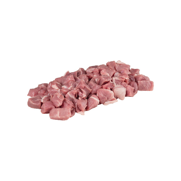 Quality Schweinsschulter gewürfelt 3 cm, frisch aus Österreich ca. 3 kg