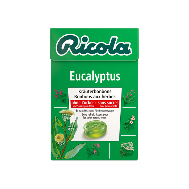 Bonbons Eucalyptus Box Ricola 20x50g