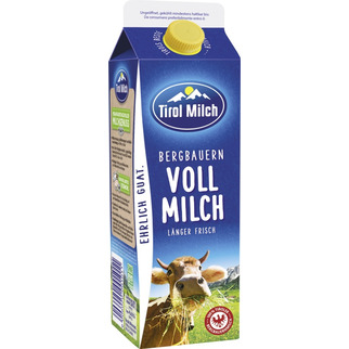 Tirol Milch Bergbauern Vollmilch 1l 3,5%Fett;länger Frisch