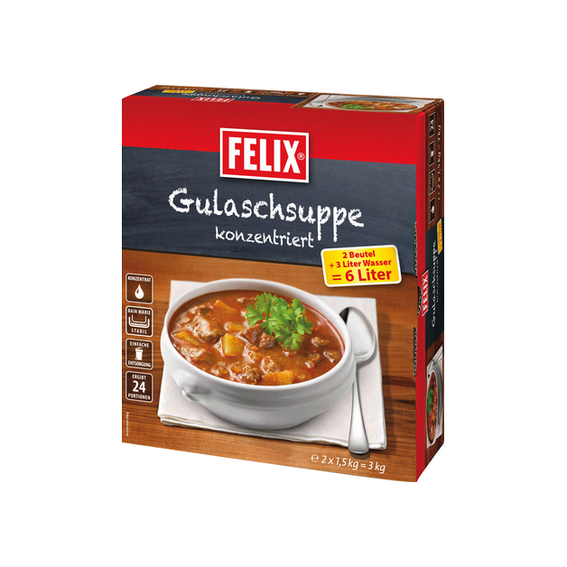 Gulaschsuppe Konzentrat Felix 2x1,5kg