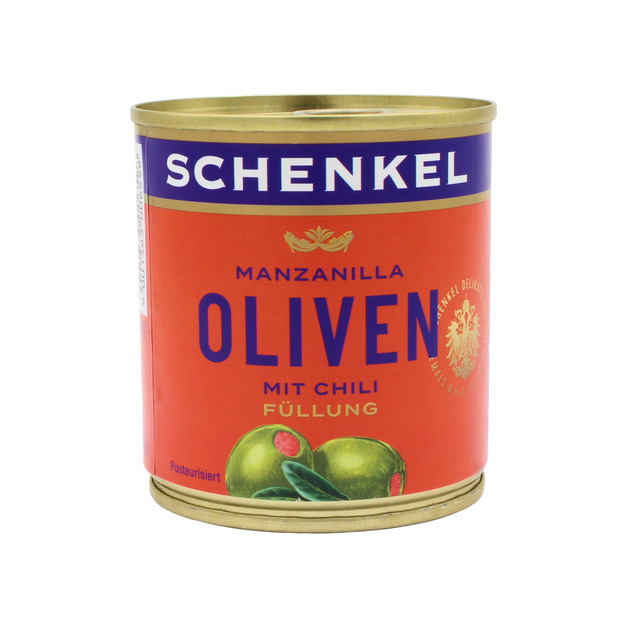 Schenkel Oliven mit Chili 200 g