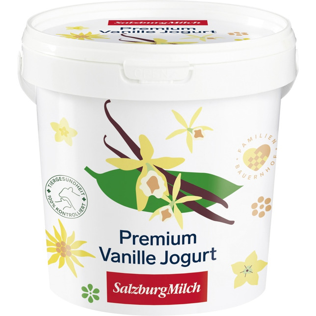 SalzburgMilch Premium Fruchtjogurt Vanille 1kg 3,5%Fett