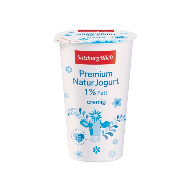 SalzburgMilch Premium Naturjoghurt cremig 1% Fett 250 g