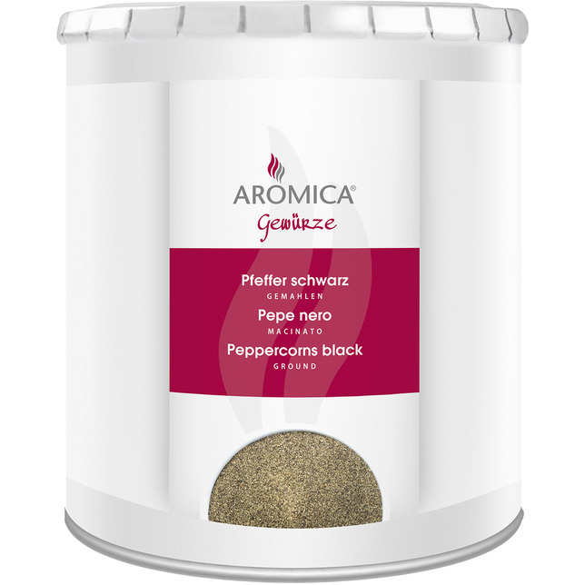 Aromica Pfeffer schwarz gemahlen 600g  1100ml