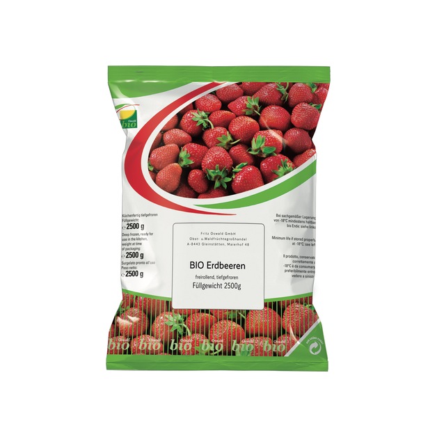 Oswald Bio Erdbeeren tiefgekühlt 2,5 kg