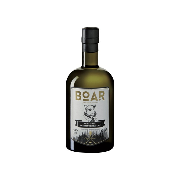 Boar Blackforst Premium Dry Gin aus Deutschland 0,5 l