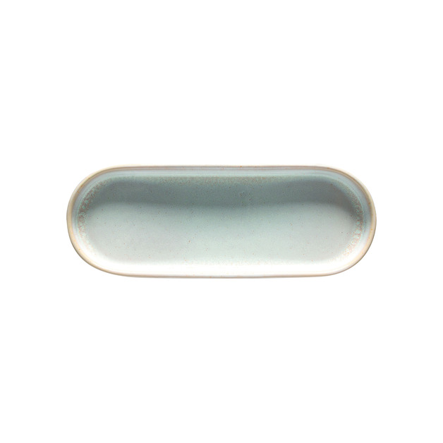 Platte oval Notos H = 27 mm, L = 253 mm, B = 95 mm, Farbe: dune bath, Porz.
