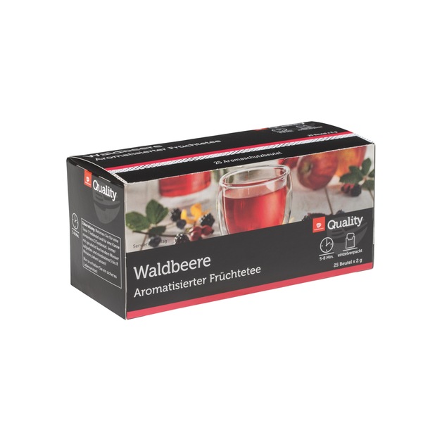 Quality Tee Waldbeere Tassenportionen im Aromaschutzbeutel 25er