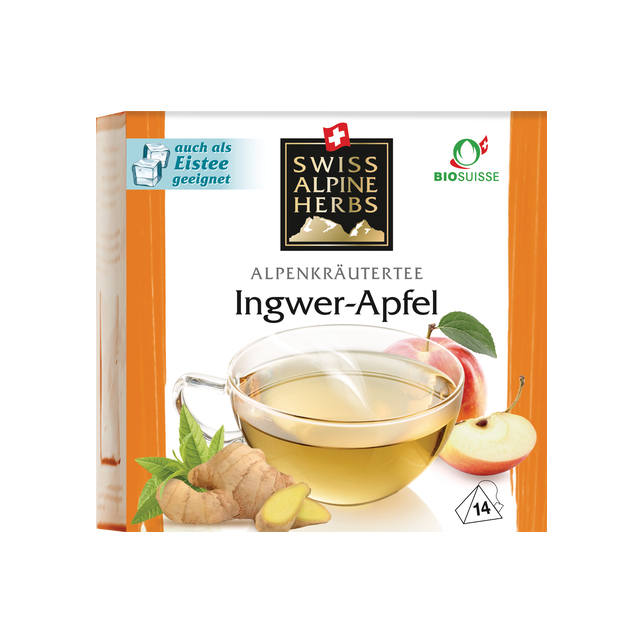 Tee Ingwer/Apfel Bio Faden SAHerbs 14x2g