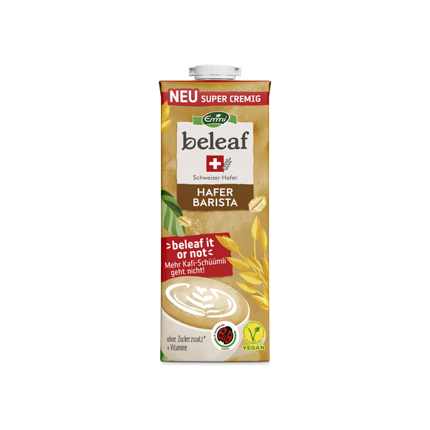 Haferdrink Barista CH UHT vegan Beleaf 1lt