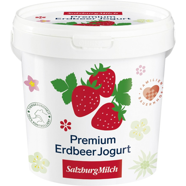 SalzburgMilch Premium Fruchtjogurt Erdbeer 1kg 3,5%Fett