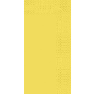 Duni Zelltuch Servietten 33x33cm 250Stk 1/8F 3lg gelb