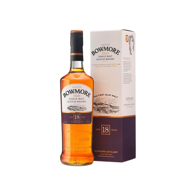Whisky Bowmore s.Malt 18y. 43ø 7dl