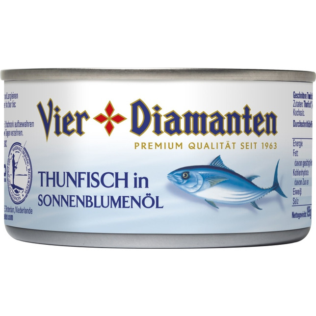 4-Diamanten Thunfisch Öl 195g ATG 150g