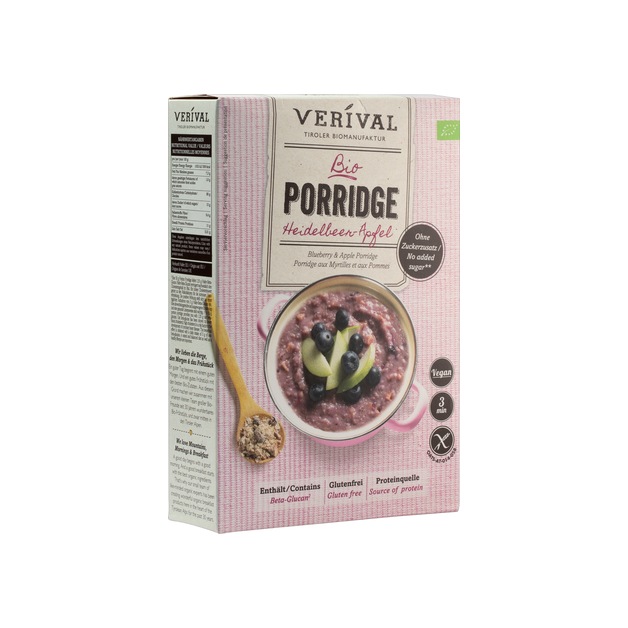 Verival Bio Porridge Heidelbeer Ap 350 g