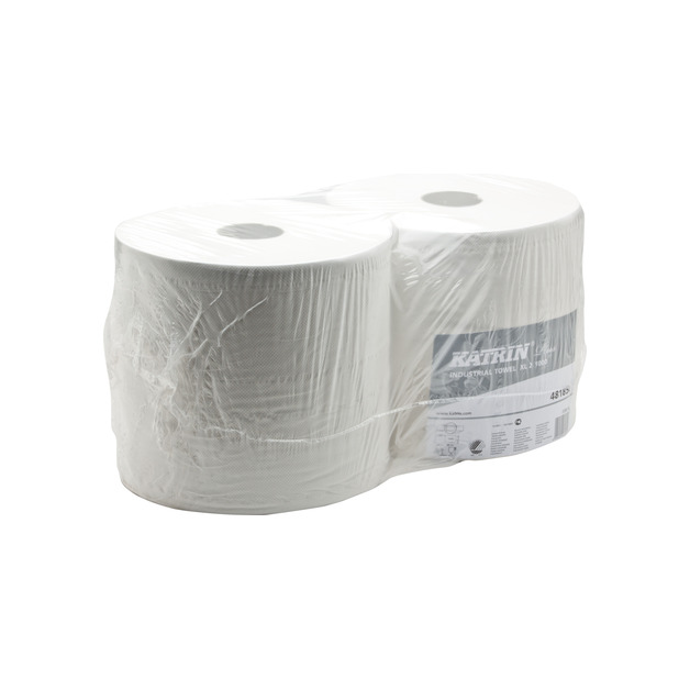 Katrin L2 Hygienepapier Zellstoff, 380 m, weiß, 2 lagig 2 Rollen Pkg.