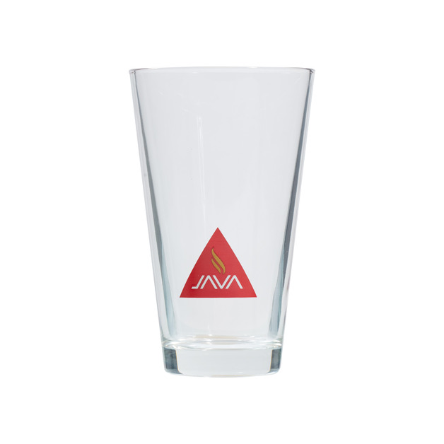 Java Latte Glas 330 ml mit Logo Glas