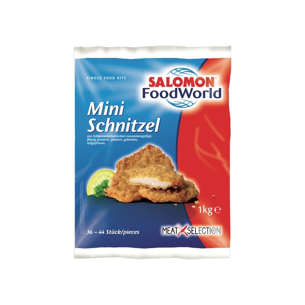 Salomon Mini Schnitzel vom Schwein tiefgekühlt 40 x 25 g