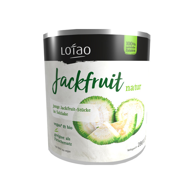 Lotao Bio Junge Jackfruit Stücke in Salzlake 2,8 kg