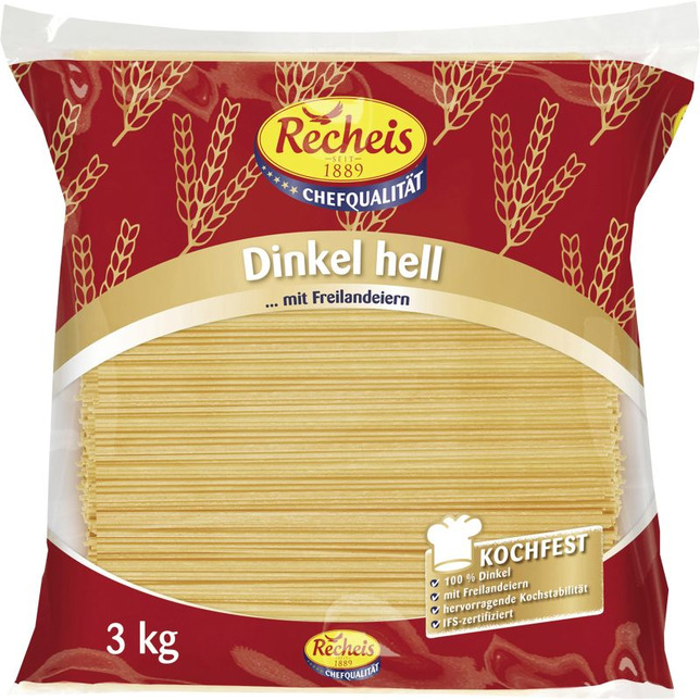 Recheis Dinkel hell Spaghetti 3kg