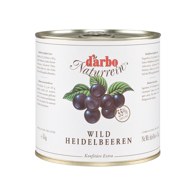 Darbo Wildheidelbeer 55% Fruchtanteil 3 kg