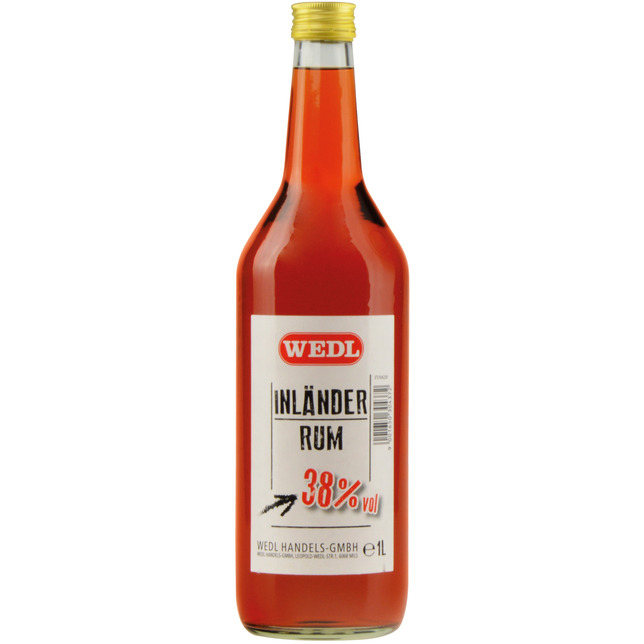Wedl Rum 38% 1l               Inländer Rum
