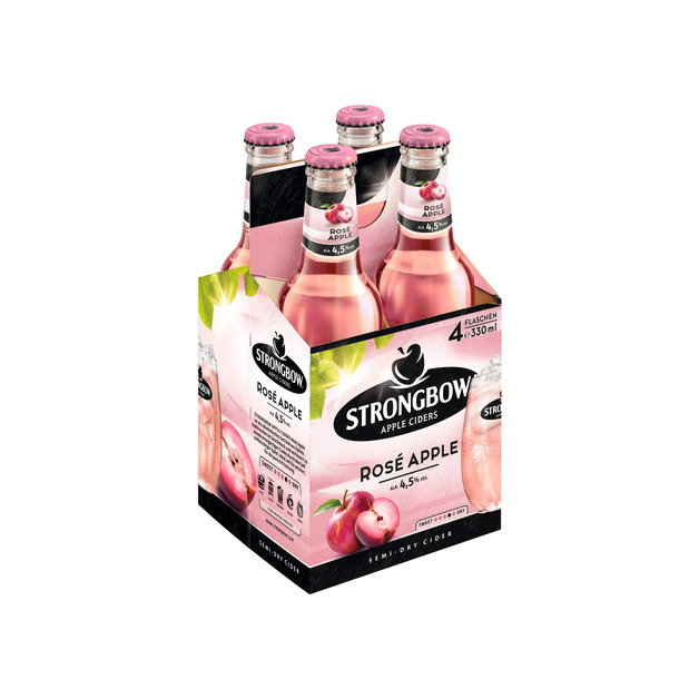 Strongbow Cider Rose Apple 4 x 0,33 l
