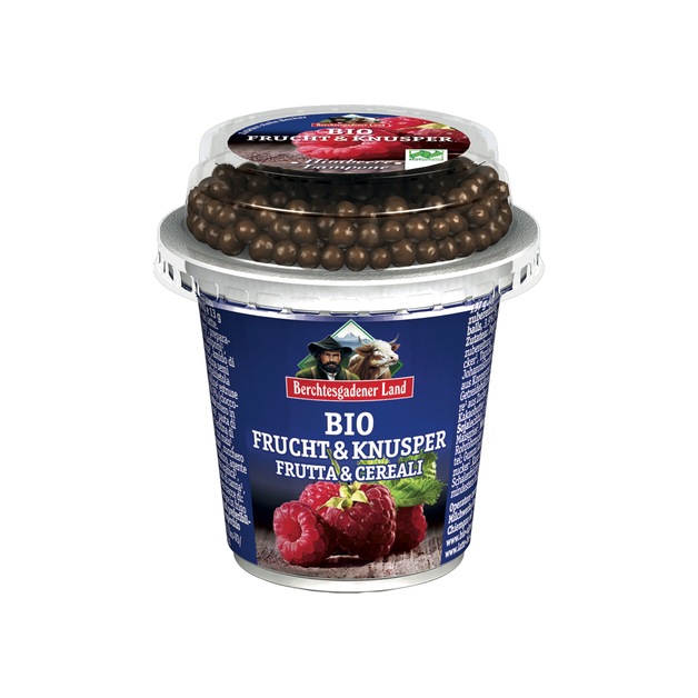 Berchtesgadener Land Bio Frucht und Knusper Himbeer 3,5 % Fett 150 g