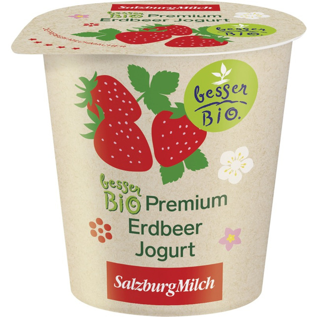 SalzburgMilch Besser Bio Fruchtjoghurt Erdbeer 150g 3,6%Fett