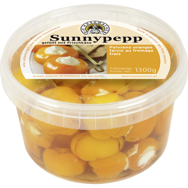 Käsemacher Sunnypepp gefüllt mit Frischkäse 1300g