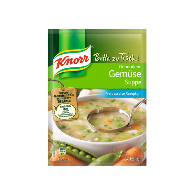 Knorr Bitte zu Tisch Gebundene Gemüse Suppe