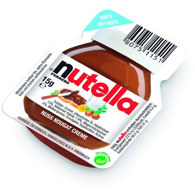 Ferrero Nutella Portionen single 120Portionen 15g