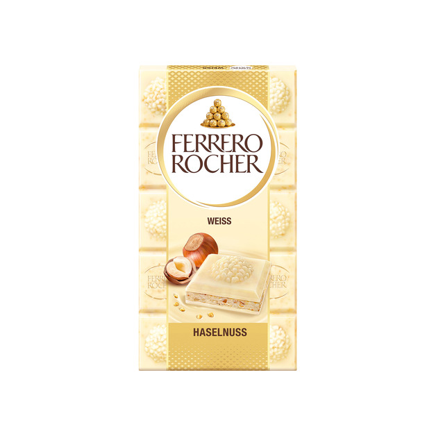 Ferrero Tafelschokolade Rocher Weiss 90 g