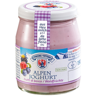 Milchhof Sterzing Alpenjoghurt aus Heumilch Waldfrüchte 150g