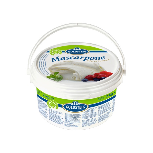 Goldsteig Mascarpone 87% Fett i. Tr. 2 kg