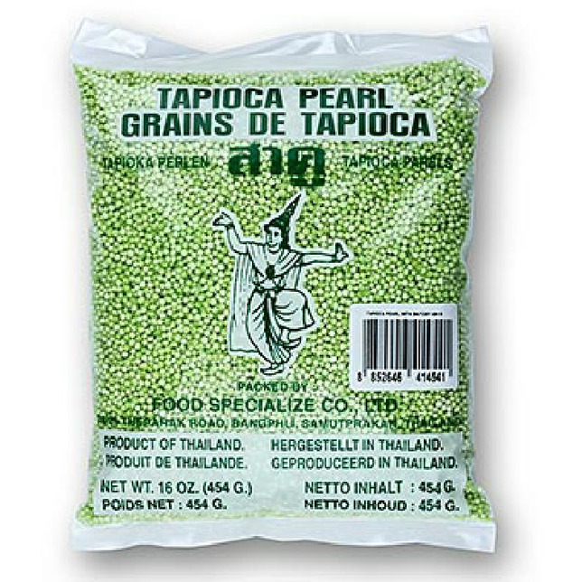 Bos Food Grüne Tapioka Perlen mit Pandanussaroma 454g