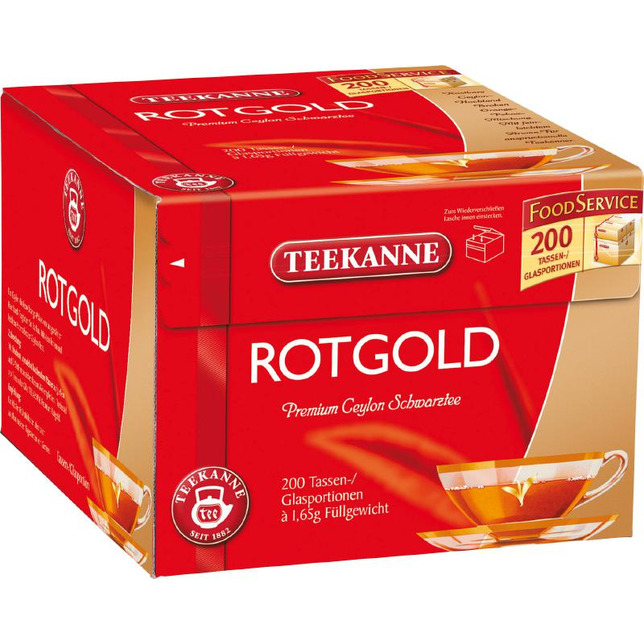 Teekanne Rotgold 200er