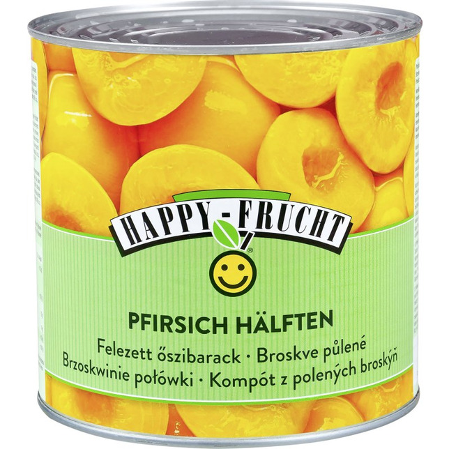 Happy Frucht Pfirsichhälften 2500g