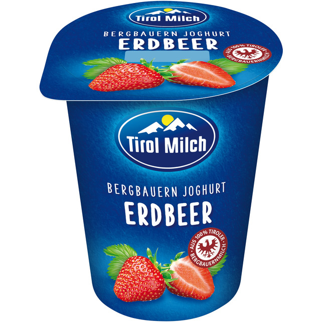Tirol Milch Fruchtjoghurt 180g Erdbeer 3,2% Fett