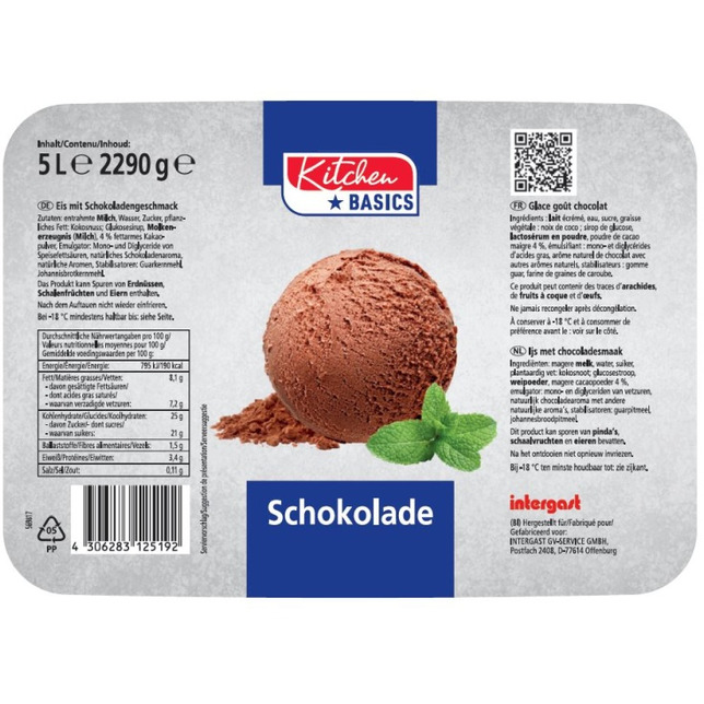 Kitchen Basics Schokolade Eis 5000ml