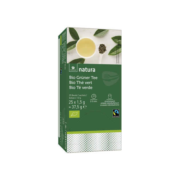 Natura Bio Fairtrade Grüntee 25 x 1,5 g