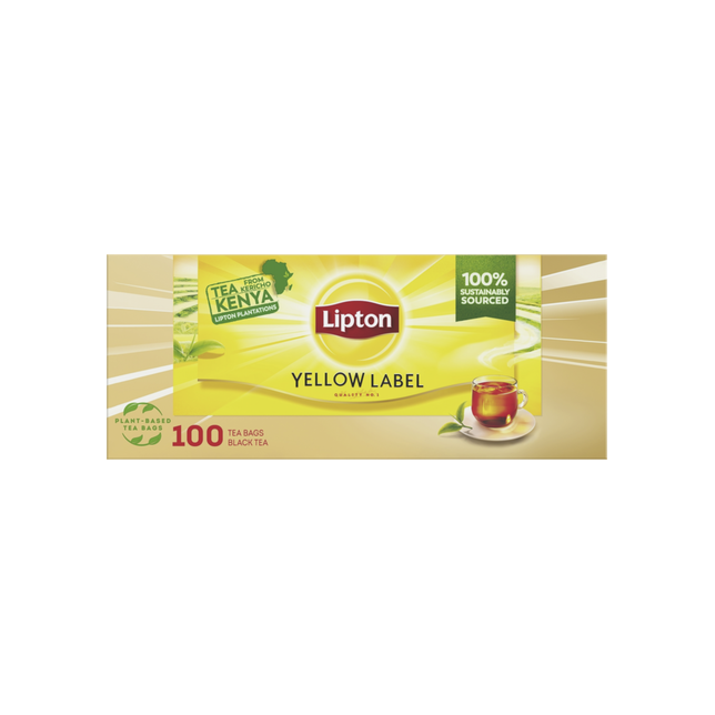 Schwarztee Yellow Label Faden Lipton 100x1,5g