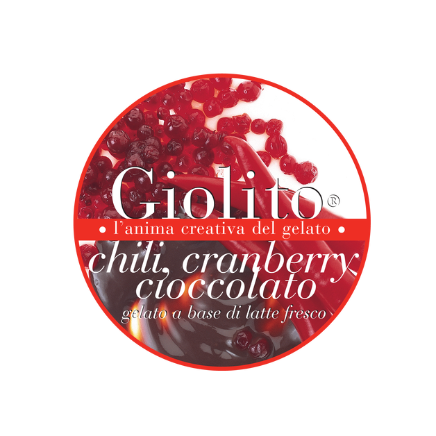 Glace Chili Cranberry Schokolade Creaz Giolito 4lt