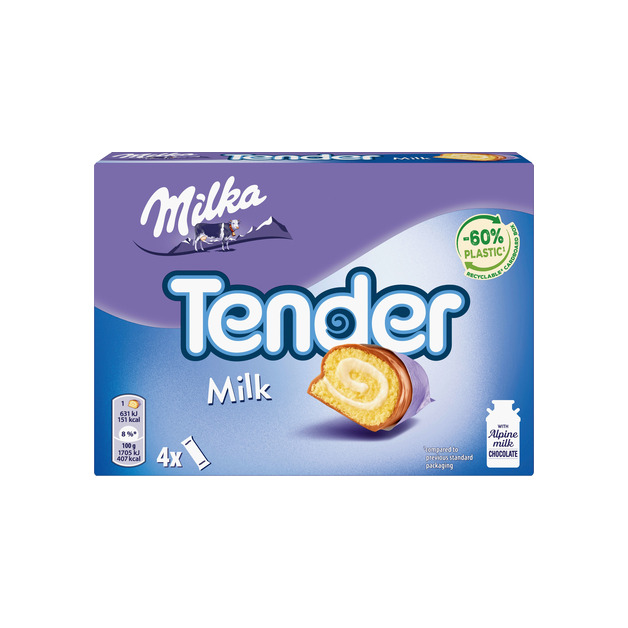 Milka Tender 4x37g, Milch