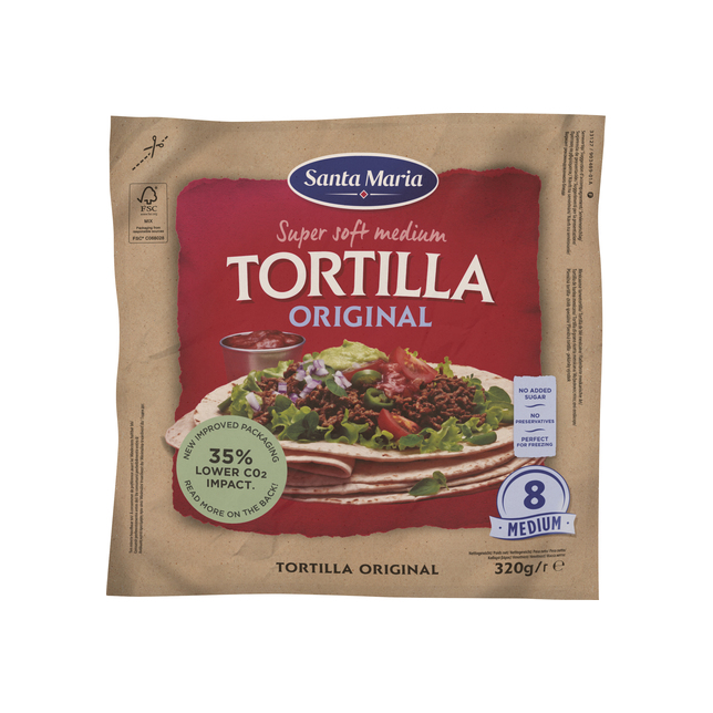 Tortilla Tex Mex Soft Santa Maria 320g/8Stk