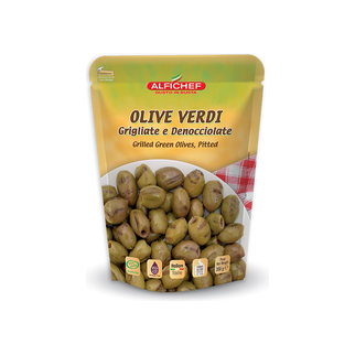 Olive verdi grigliate e den. Alfi 300g netto - 250g sgocciolato