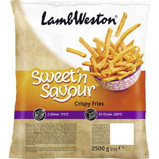 Lamb Weston Sweet Savour Crispy Fries LWF 105 2,5kg gewürzt