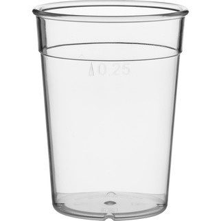 Trinkglas 0,33 lt. /-/ 0,25 lt. klar Pol