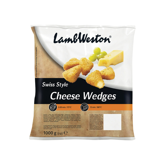 Lamb Weston Cheese Wedges Swiss Style tiefgekühlt 1kg