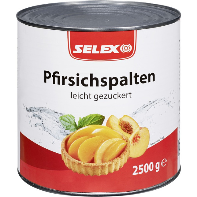 Selex Pfirsichspalten 2650ml
